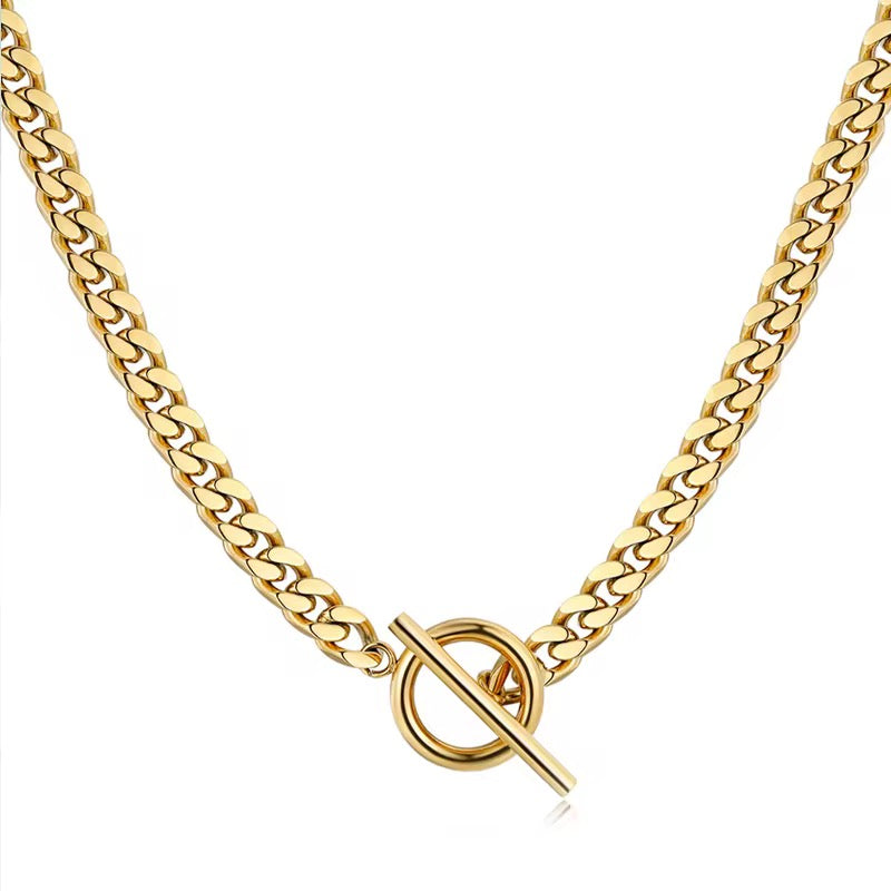 Gliederkette Victoire - 18K vergoldete mit T-Verschluss