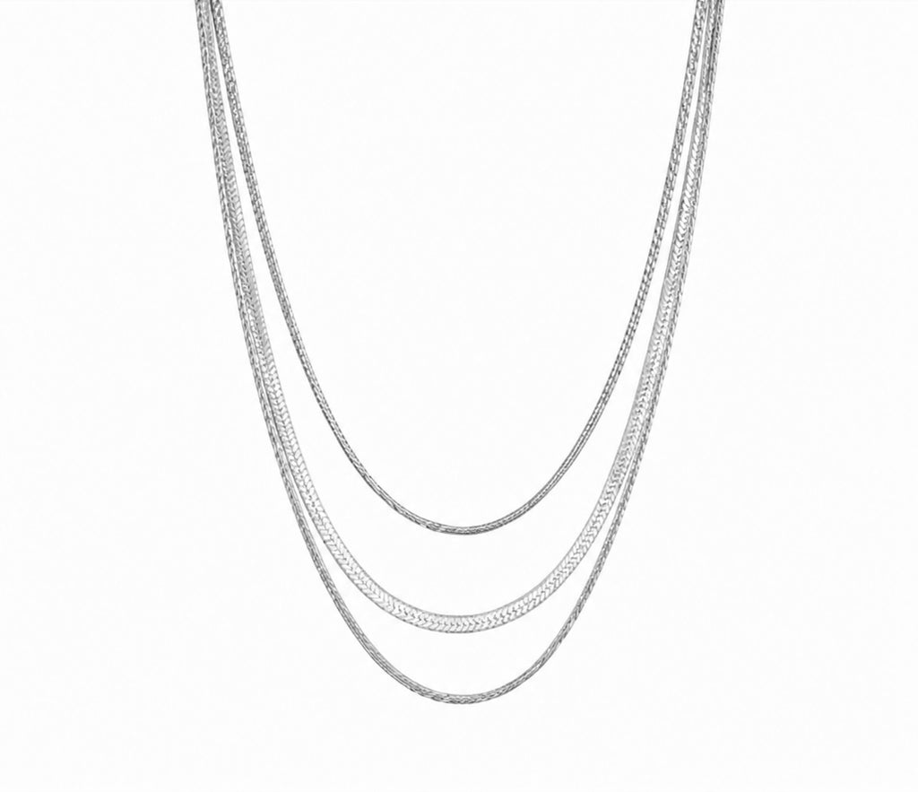 Layering Halskette Vivienne Silber