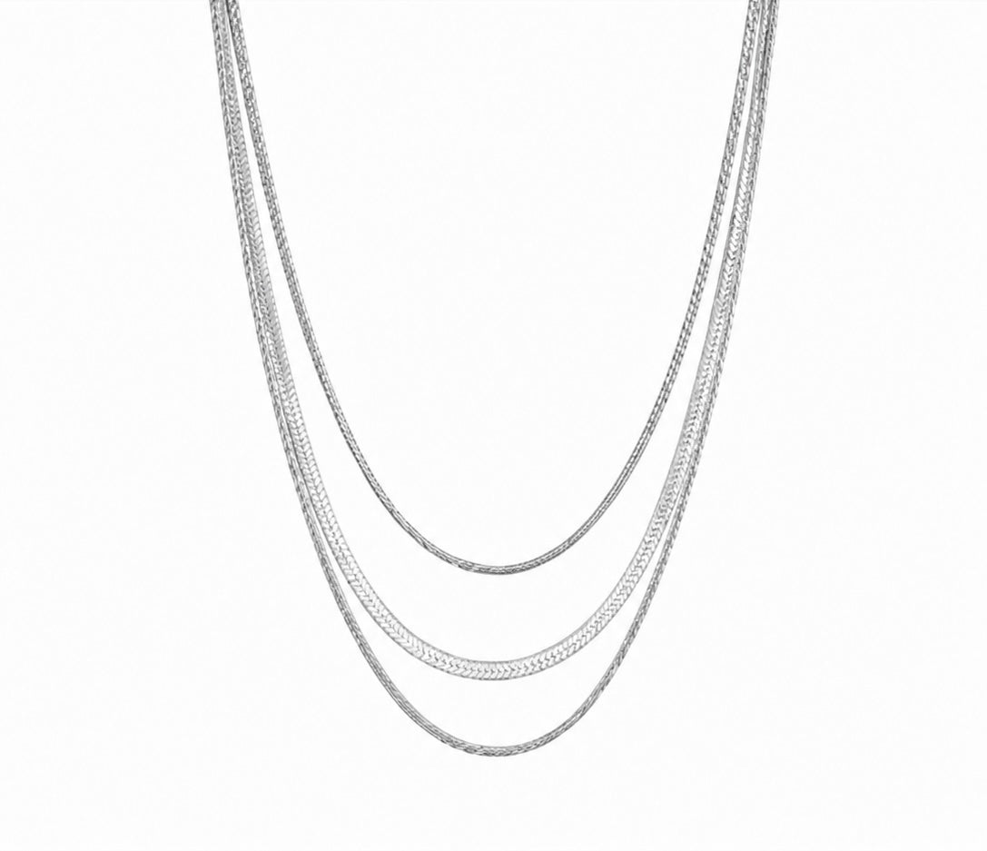 Layering Halskette Vivienne Silber