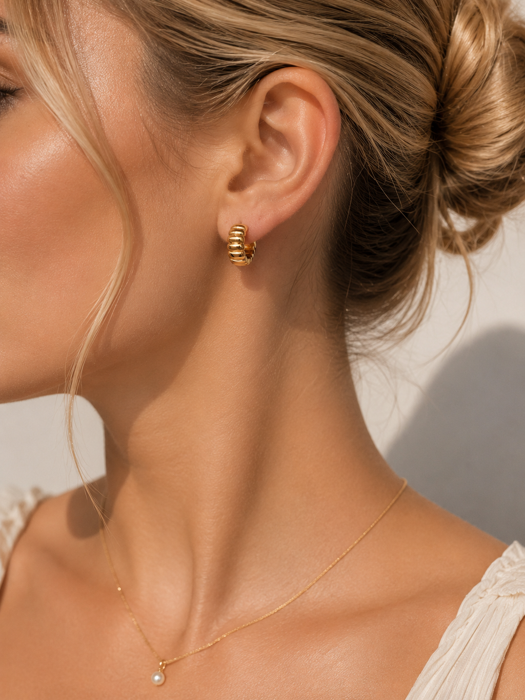 Croissant Hoop Earrings Amélie