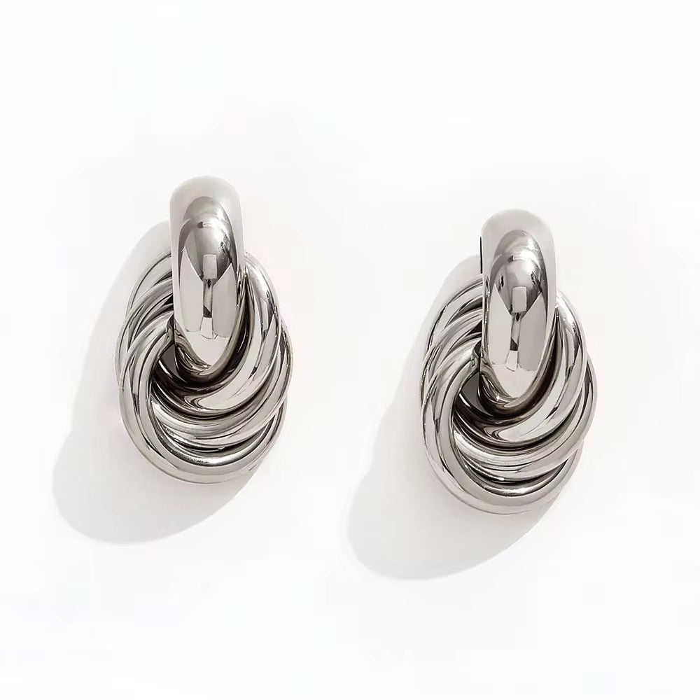 Knoten Ohrstecker Colétte Silber